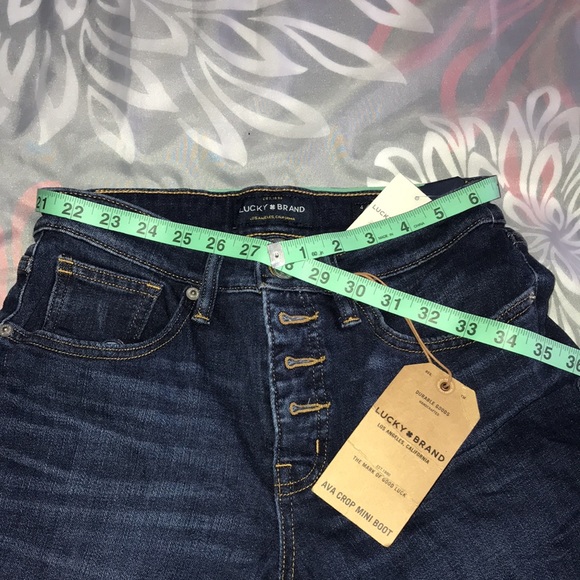 Lucky Brand Cropped Bootcut Jeans Regular EU SZ 27 - Picture 5 of 7